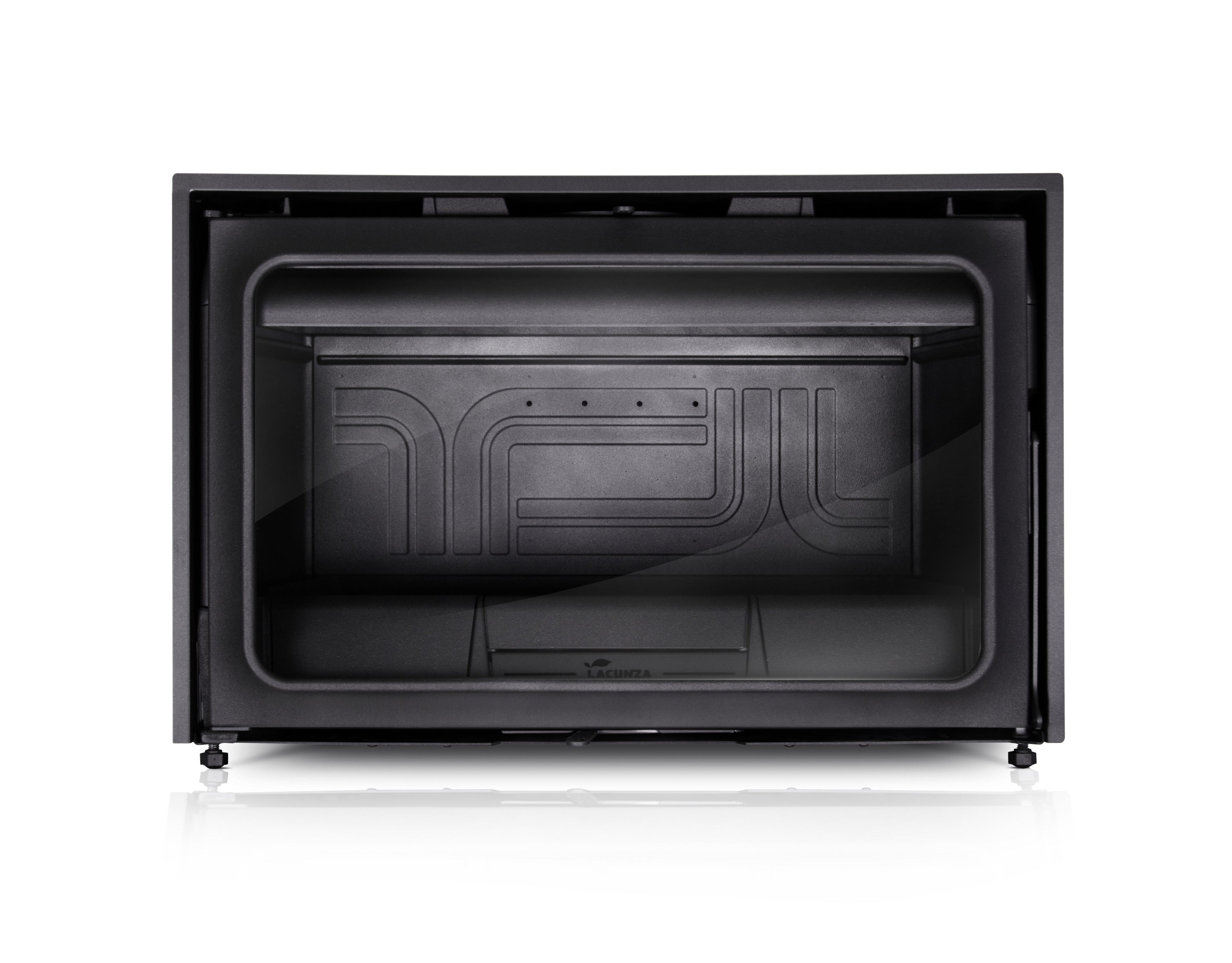 Lacunza IF 800, powerful cast iron, wood-burning fireplace insert, grill grate