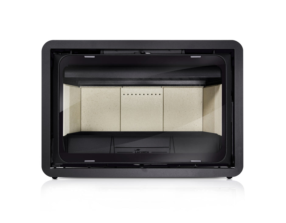 Lacunza K2 800, cast iron, wood-burning fireplace, clean combustion system