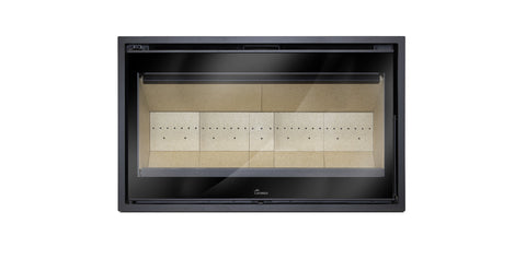 Lacunza LOIRE 1000 – wood-burning steel fireplace insert, elegance and efficiency in one
