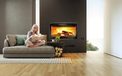 Lacunza LOIRE 1000 – wood-burning steel fireplace insert, elegance and efficiency in one