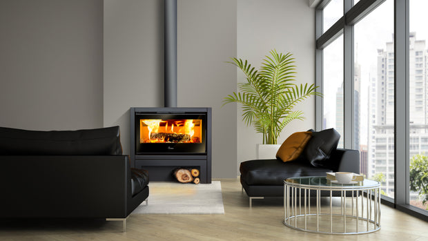 Lacunza Platinum 800 plieninė krosnelė, juodos spalvos