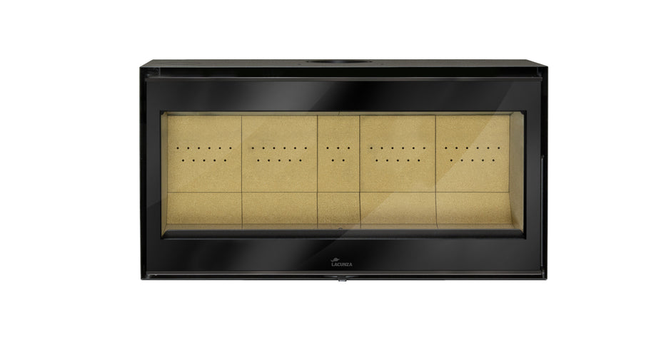 Lacunza ADOUR 1000 ST, steel, wood-burning fireplace insert, straight glass, black color