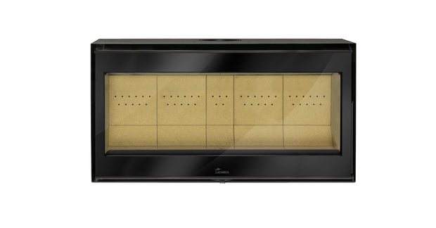 Lacunza ADOUR 1000 ST, steel, wood-burning fireplace insert, straight glass, black color