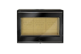 Lacunza ADOUR 700 ST, steel, wood-burning fireplace insert, straight glass, black color