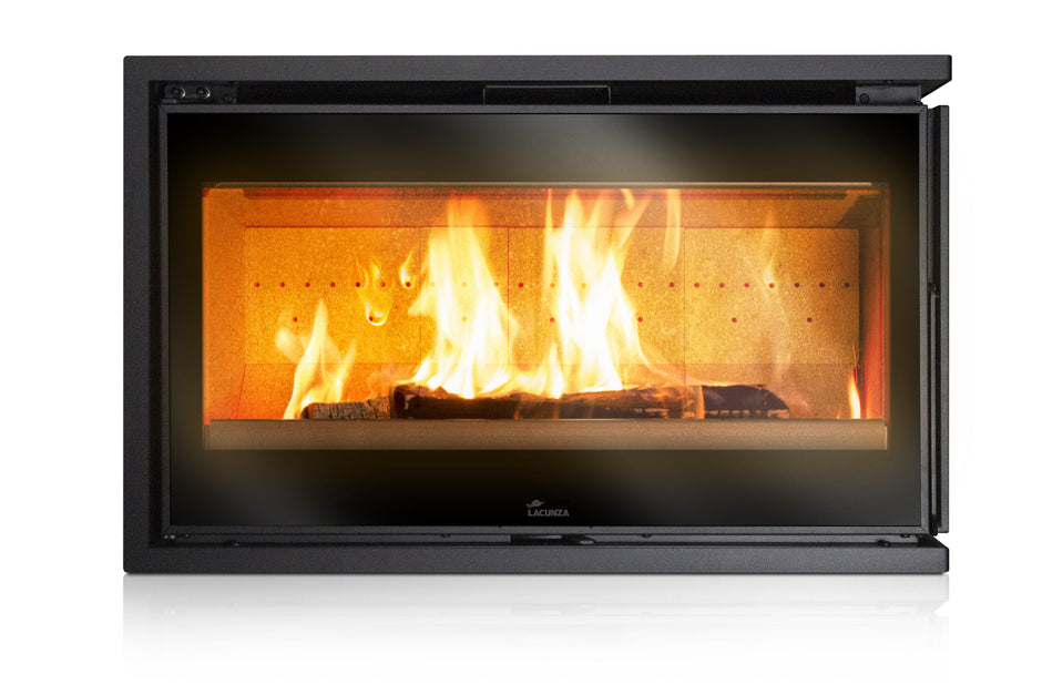 Lacunza ADOUR 800 CLD – Wood-burning steel fireplace insert, corner glass and maximum heating efficiency