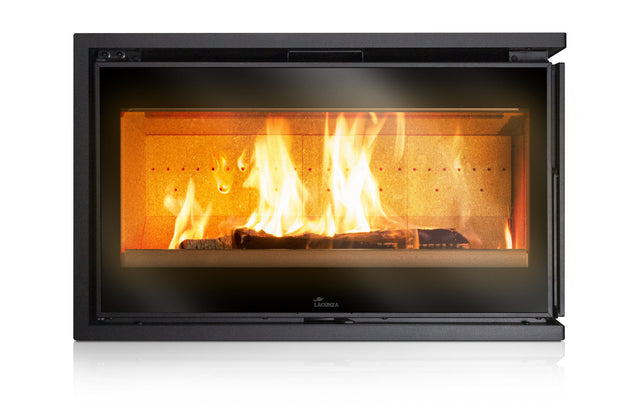 Lacunza ADOUR 800 CLD – Wood-burning steel fireplace insert, corner glass and maximum heating efficiency