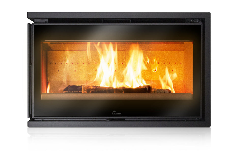 Lacunza ADOUR 800 CLI – Wood-burning steel fireplace insert, corner glass and maximum heating efficiency