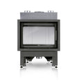 Lacunza INCA 80 – wood-burning steel fireplace with straight glass, dual combustion and modern design