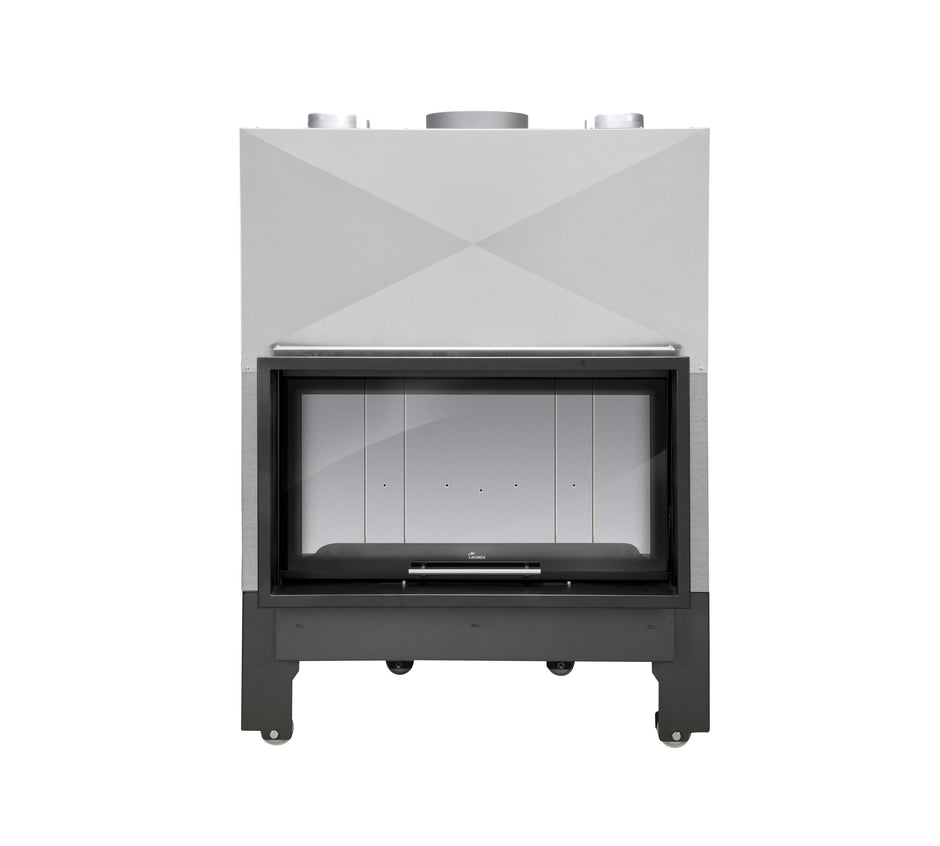Lacunza ITACA ECO 100 – wood-burning steel fireplace with lift-up glass