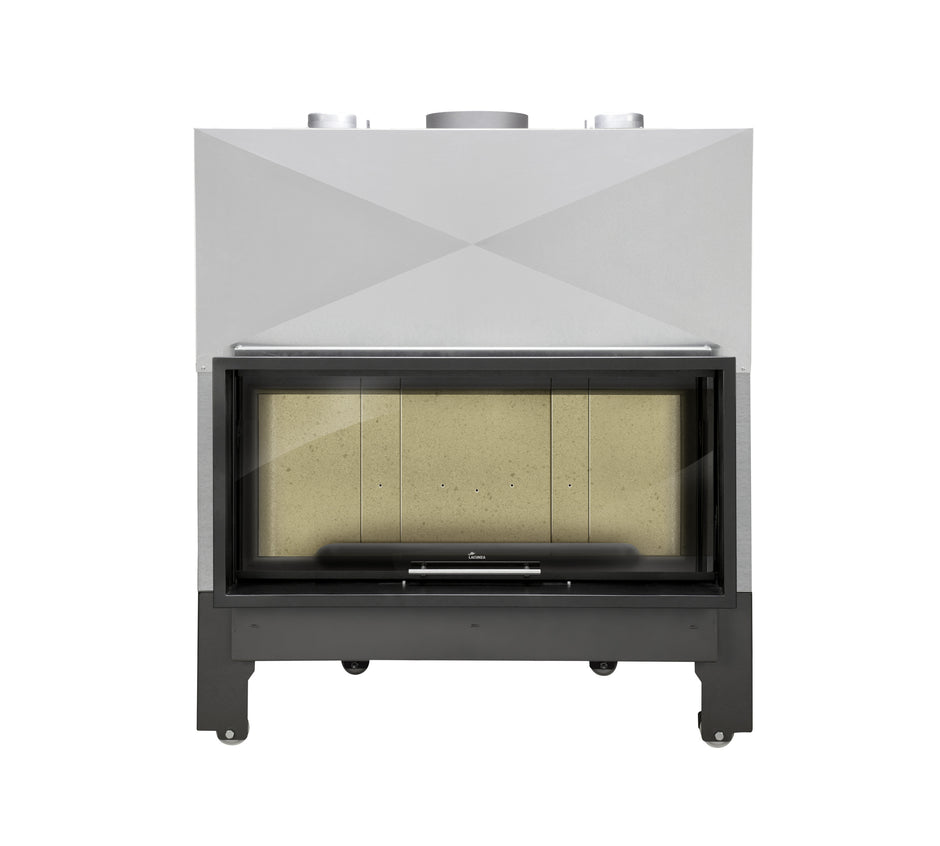 Lacunza ITACA ECO 120 – wood-burning steel fireplace with lift-up glass