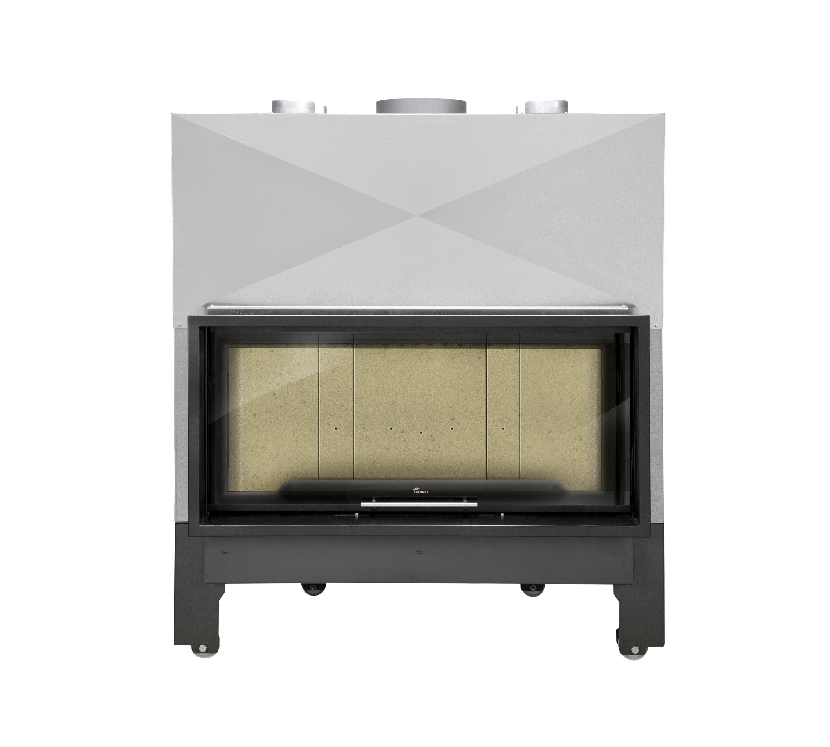 Lacunza ITACA ECO 120 – wood-burning steel fireplace with lift-up glass