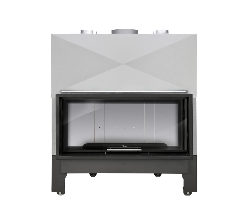 Lacunza ITACA ECO 120 – wood-burning steel fireplace with lift-up glass