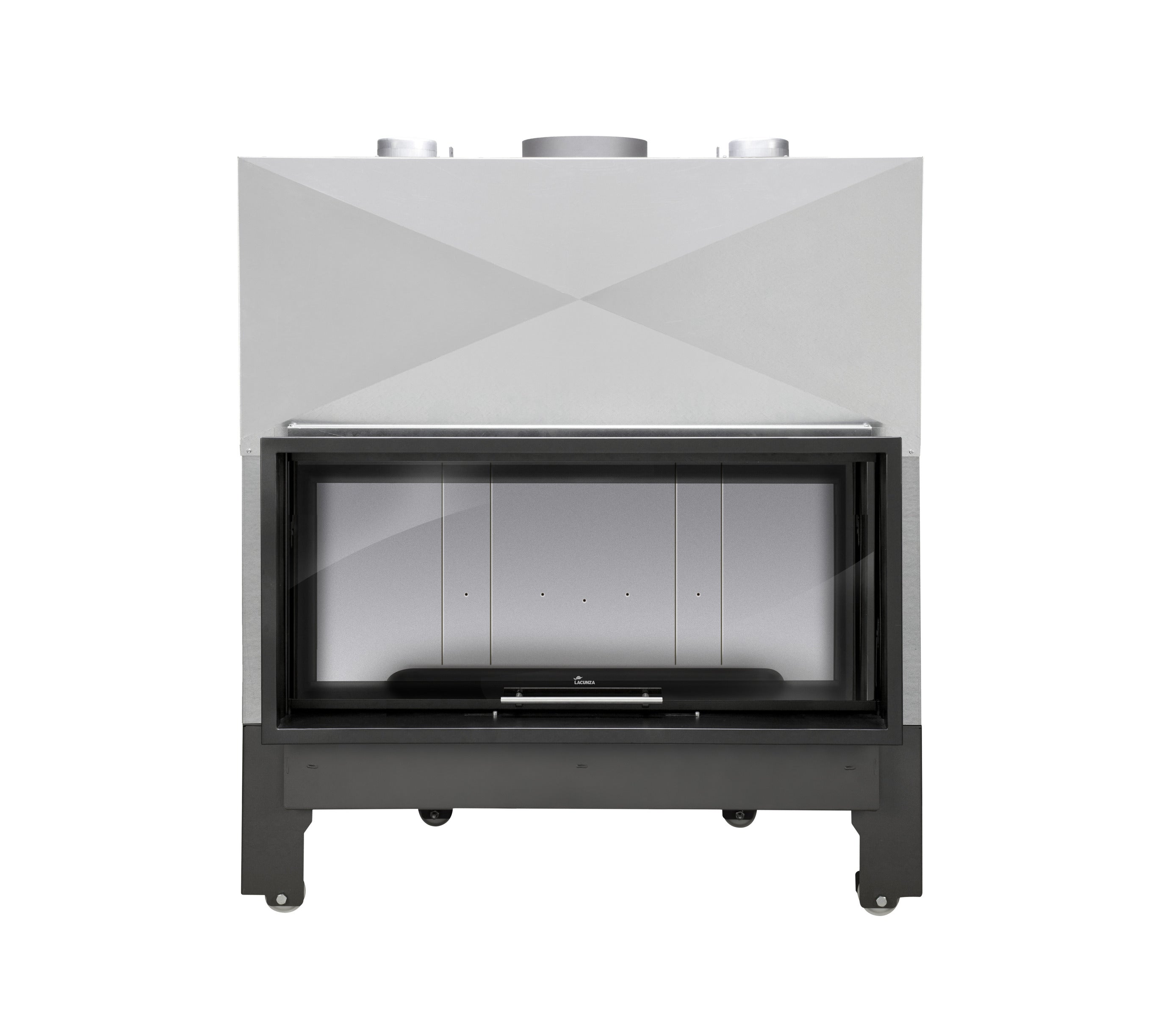 Lacunza ITACA ECO 120 – wood-burning steel fireplace with lift-up glass