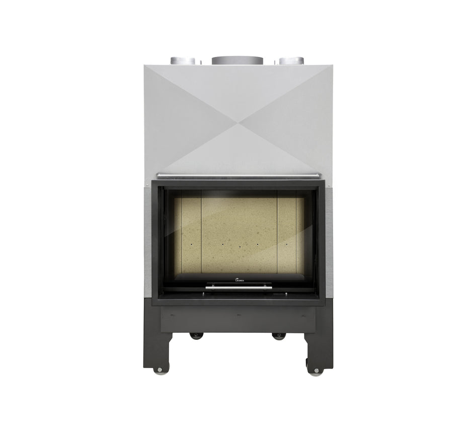 Lacunza ITACA ECO 80 – wood-burning steel fireplace with lift-up glass