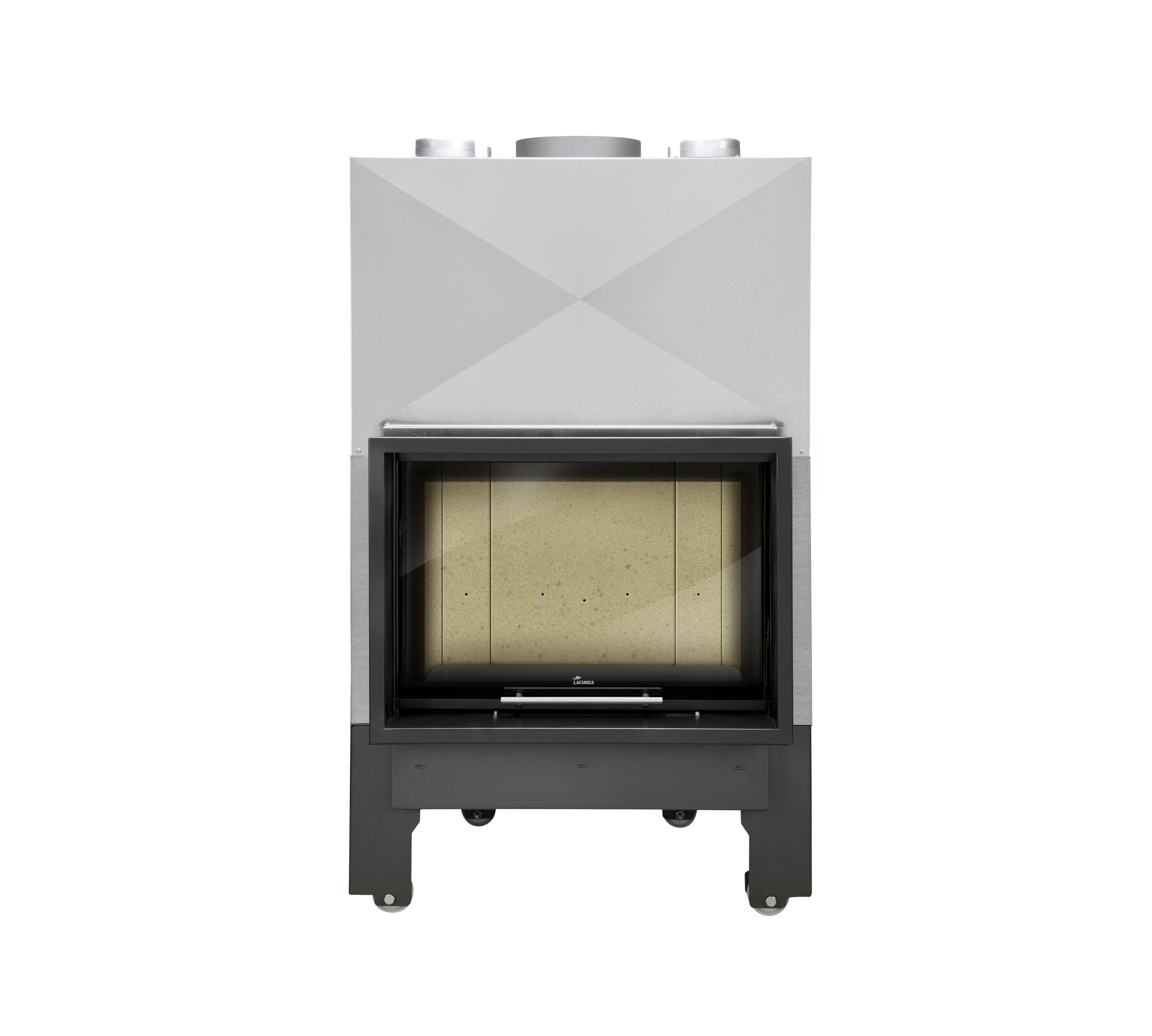 Lacunza ITACA ECO 80 – wood-burning steel fireplace with lift-up glass