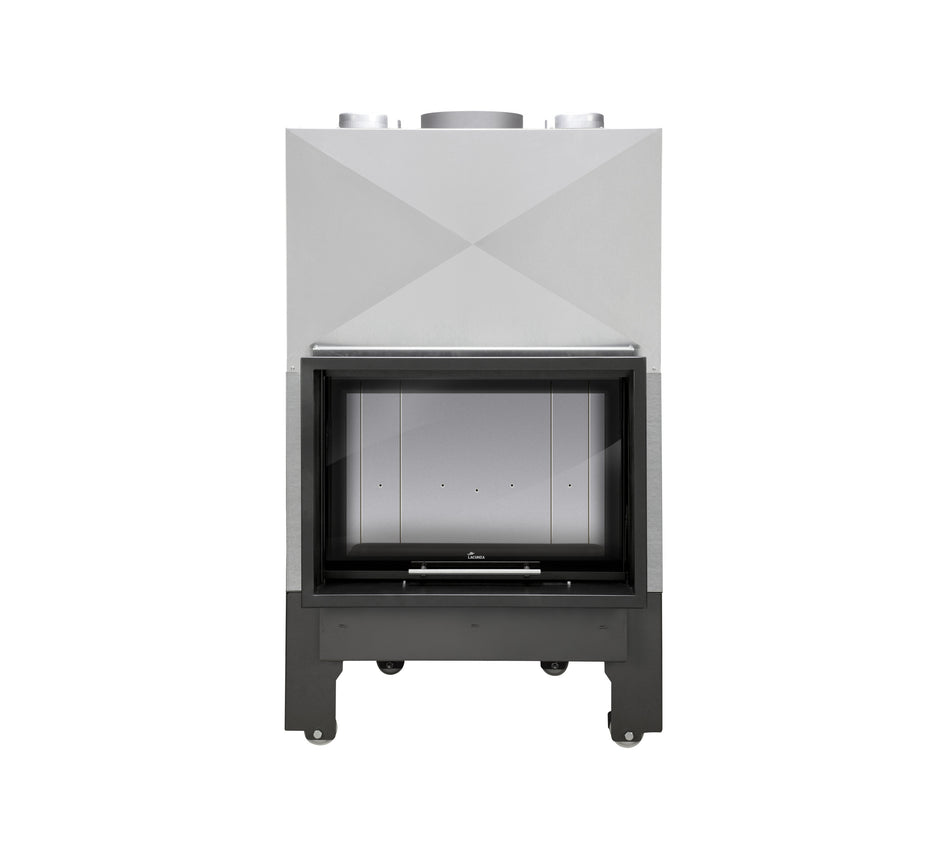 Lacunza ITACA ECO 80 – wood-burning steel fireplace with lift-up glass
