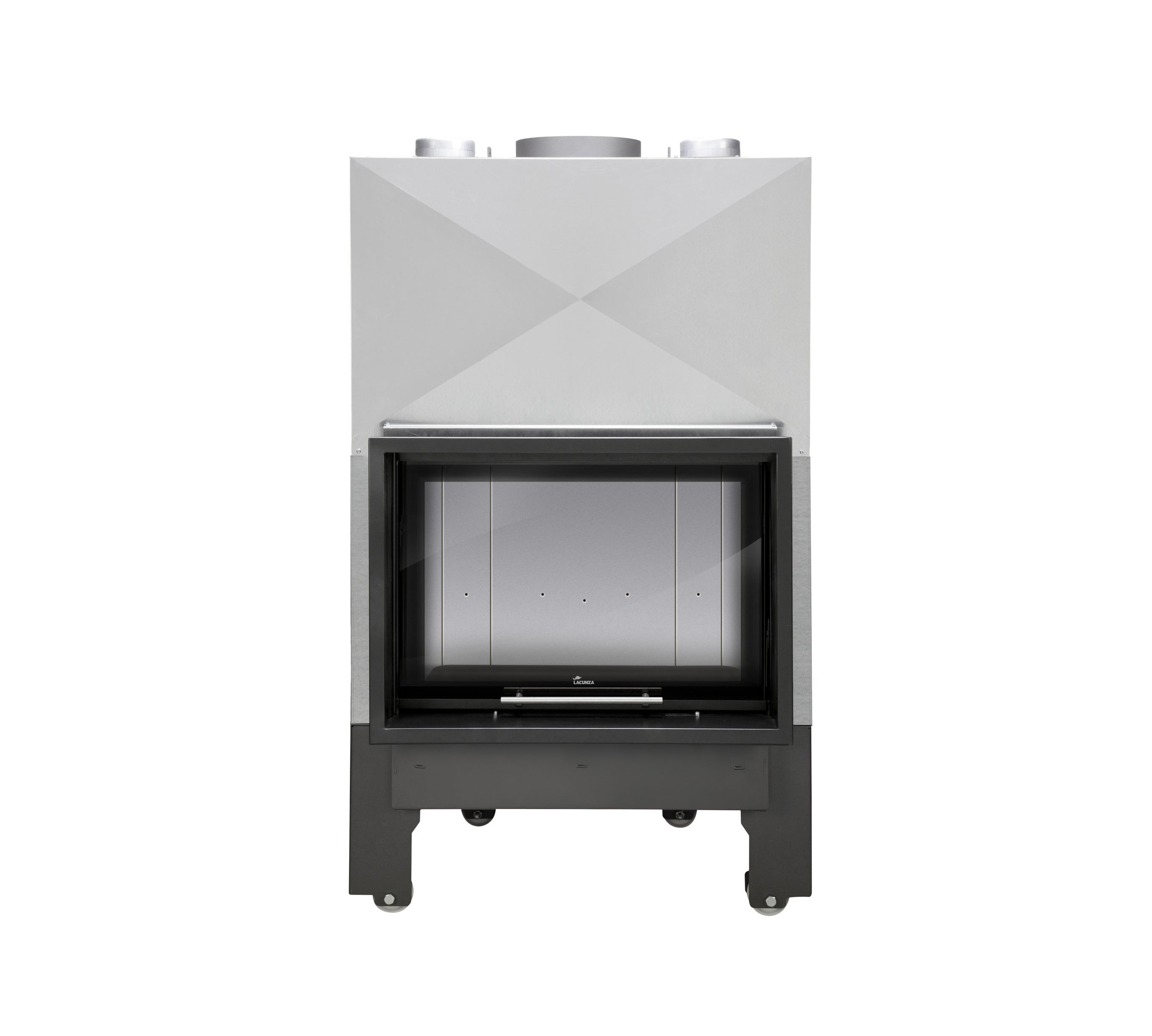 Lacunza ITACA ECO 80 – wood-burning steel fireplace with lift-up glass