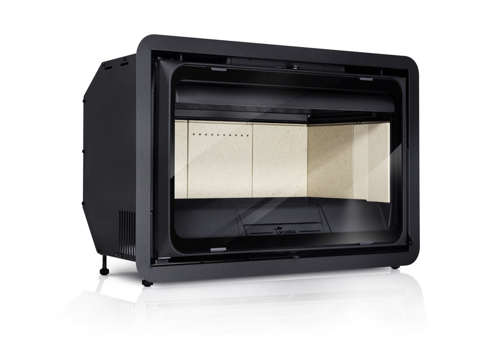 Lacunza K2 800, cast iron, wood-burning fireplace, clean combustion system