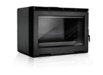 Lacunza MIDI 700, cast iron, wood-burning fireplace insert, black finish
