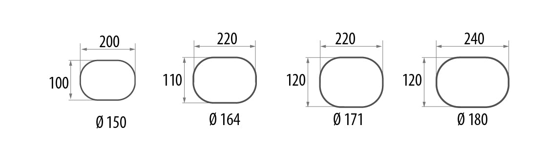 Oval chimney liners Poujoulat OVALINOX WG