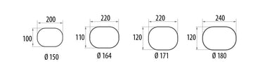 Oval chimney liners Poujoulat OVALINOX WG
